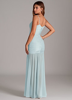 Azazie Aimie Abiti da Damigella Abito Sirena in Maglia Nebbia image2