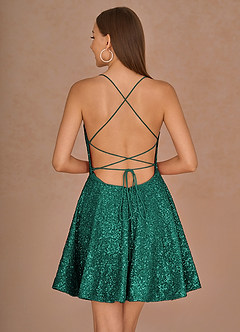 Sequorae Green Mini Dress image2