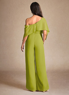 Azazie Halima Abiti per la Madre della Sposa Abito Tuta Pantaloni in Chiffon Spacco Laterale Citronella image3