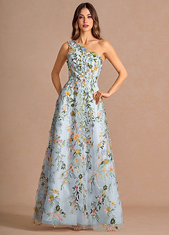 Maribel Sky Blue Maxi Dress image3