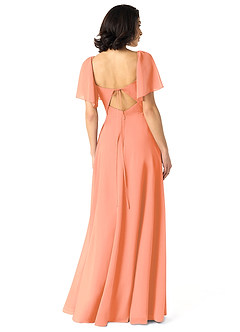 Azazie Chloe Bridesmaid Dresses Sunset A-Line Sweetheart Neckline Chiffon Dress image9