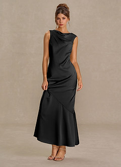 Maxi jurk Aeliana Zwart image4