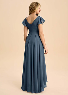 Azazie Caria Junior Neptune A-Line Pleated Chiffon Dress image2