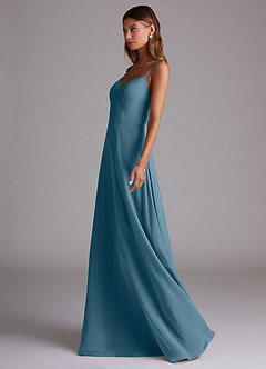 Azazie Marley Bridesmaid Dresses Bermuda A-Line Off the Shoulder Chiffon Convertible Dress image6