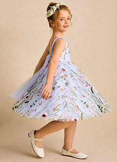 Azazie Peppa Flower Girl Klänningar Klänning A-Line i Tyll Sweetheart halsringning image4