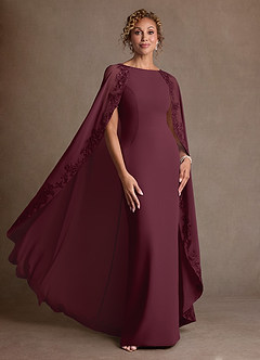 Azazie Artemisia 신부의 어머니 드레스 쉬스 레이스 쉬폰 플로어 길이 드레스 image5