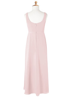Azazie Renee Junior A-Linie Seitliche Cut-Outs Chiffon Kleid Zartrosa image6