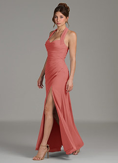 Azazie Destiny Brautjungfernkleider Meerjungfrau-Linie Herzausschnitt Chiffon Kleid Antike Rose image5