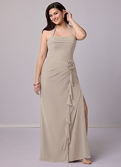 Barbie ♥ Azazie Bridesmaid Dresses Frost Sheath Strapless Chiffon Convertible Dress image12