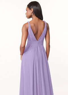 Azazie Maren Bridesmaid Dresses Lilac A-Line Pleated Chiffon Dress image5