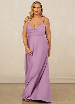 Christian Siriano Bridal for Azazie 1001 Bridesmaid Dresses Wisteria A-Line Sweetheart Neckline Stretch Satin Dress image15
