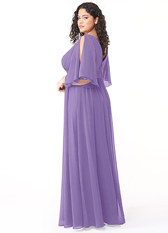 Azazie Temeka Bridesmaid Dresses Tahiti A-Line Ruched Chiffon Dress image10