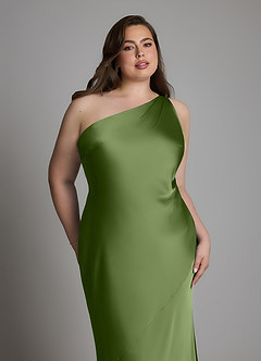 Azazie Juniper Bridesmaid Dresses Juniper Mermaid One Shoulder Stretch Satin Dress image11
