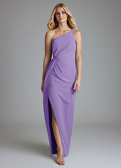 Azazie Sianni Sprzedaż ostateczna Osłona Jedno ramię Szyfon Do ziemi Sukienka image5