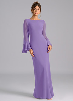 Azazie Leone Bridesmaid Dresses Tahiti Mermaid Corset Chiffon Dress image4