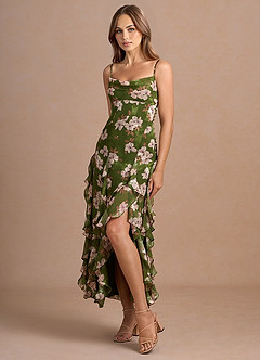 Linda Green Floral Maxi Dress image3