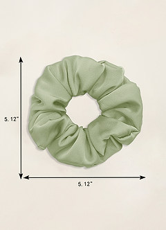 front Matching Color Bridesmaid Stretch Satin Over Size Scrunchies