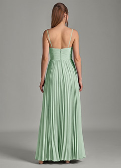 Azazie Chiana Bridesmaid Dresses Agave A-Line Strapless Chiffon Dress image6