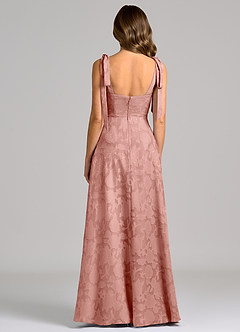 Azazie Debra Bridesmaid Dresses Rosette A-Line with Pockets Floral Burnout Dress image6