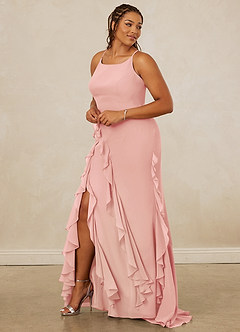 Christian Siriano Bridal for Azazie 1006 Bridesmaid Dresses Rosette Mermaid Ruched Chiffon Dress image11