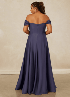 Christian Siriano Bridal for Azazie 1002 Bridesmaid Dresses Stormy A-Line Off the Shoulder Stretch Satin Convertible Dress image17