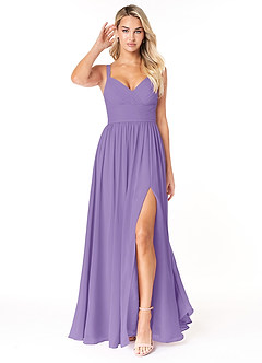 Azazie Chanel Bridesmaid Dresses Tahiti A-Line Pleated Chiffon Dress image1