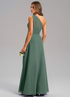 Azazie Phaedra Brautjungfernkleider A-Linie One-Shoulder Chiffon Kleid Seemoos image7