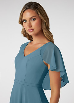 Azazie Jamie Bridesmaid Dresses Bermuda A-Line Chiffon Dress image6