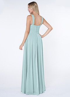 Azazie Kaleigh Bridesmaid Dresses Mist A-Line Pleated Chiffon Dress image4