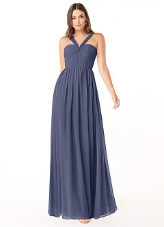 Azazie Dionne Final Sale Stormy A-Line Corset Chiffon Dress image1