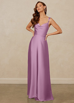 Christian Siriano Bridal for Azazie 1001 Bridesmaid Dresses Wisteria A-Line Sweetheart Neckline Stretch Satin Dress image3