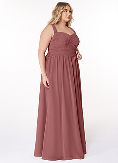 Azazie Zapheira Bridesmaid Dresses Amethyst A-Line Ruched Chiffon Dress image9