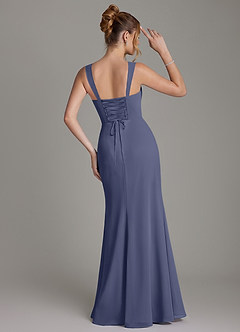 Azazie Agustina Bridesmaid Dresses Stormy Mermaid Corset Chiffon Dress image7