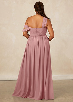 Christian Siriano Bridal for Azazie 1014 Bridesmaid Dresses Dusty Rose A-Line Off the Shoulder Chiffon Dress image17