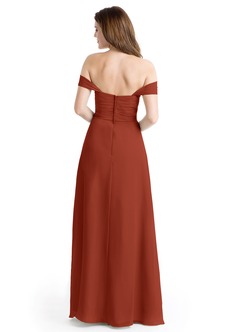azazie rust dresses bridesmaid gowns
