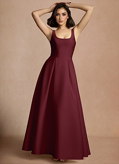 Olivia Wine Maxi Dress image3
