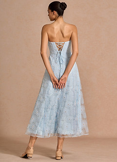 Aiselle Sky Blue Maxi Dress image2