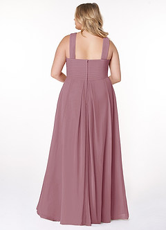 Azazie Kaleigh Bridesmaid Dresses Vintage Mauve A-Line Pleated Chiffon Dress image8