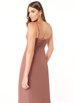 Azazie Justina Bridesmaid Dresses Cedar Rose A-Line Sweetheart Neckline Chiffon Dress image6