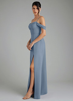 Azazie Cece Bridesmaid Dresses Twilight A-Line Off the Shoulder Chiffon Dress image7