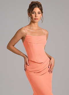 Azazie Sorrel Suknie dla druhen Syrena Gorset Szyfon Do ziemi Sukienka image8