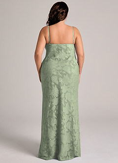 Azazie Tianna Brudtärnklänningar Klä av Tubklänning i Blommig Utbrändhet Spets Agave image9