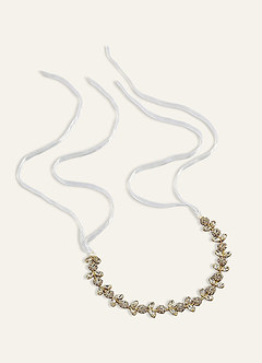 front Delicate Leafy Charm Headband