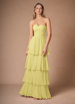 slim fit dress slacks Short Sleeve Lemon Print Gown – Monique Lhuillier main image 1