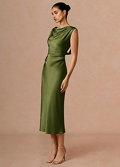 Evarine Olive Midi Dress image4