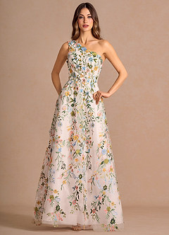 Maribel Maxi Klänning Blush Pink Multi image4