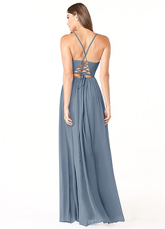 Azazie Aaida Bridesmaid Dresses Twilight A-Line Corset Chiffon Dress image2