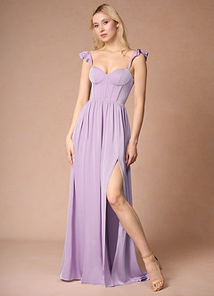 Ginevra Frosted Lilac Corset Dress image3