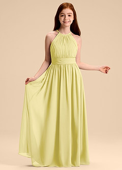 Azazie Malone Junior Klänning av A-Line i Chiffong Plisserad image6