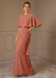 Azazie Bowie Mother of the Bride Dresses MAI TAI A-Line Chiffon Dress image1